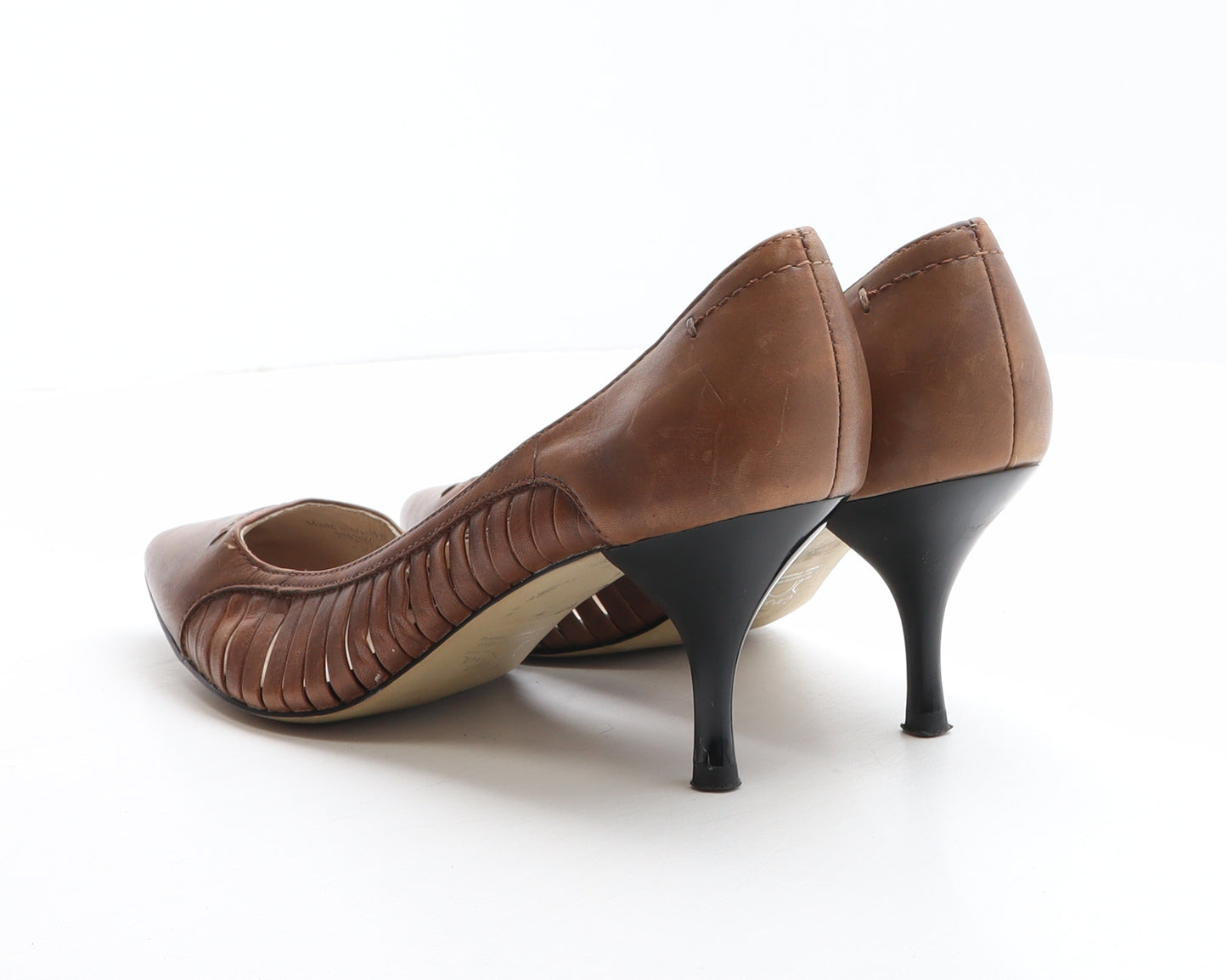 Autograph Womens Brown Leather Court Heel UK 6.5