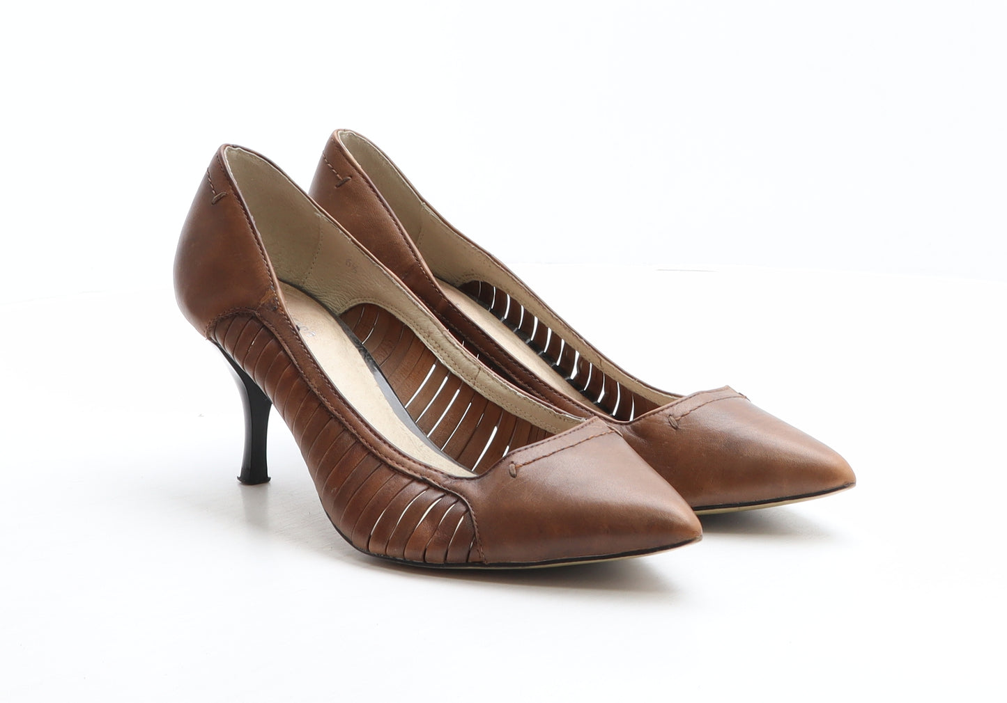Autograph Womens Brown Leather Court Heel UK 6.5