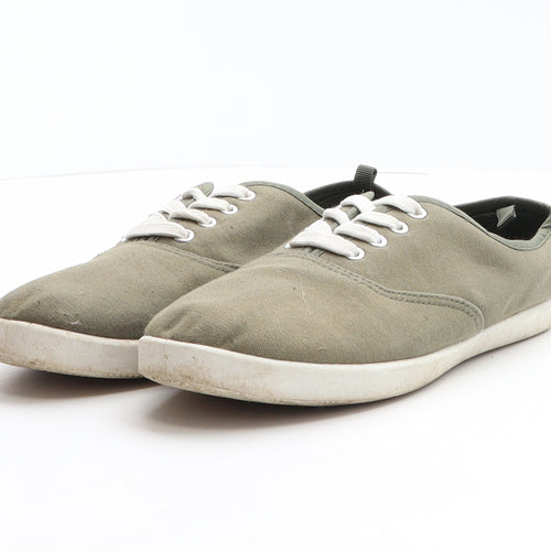 Primark Boys Green Fabric Trainer UK 6 39