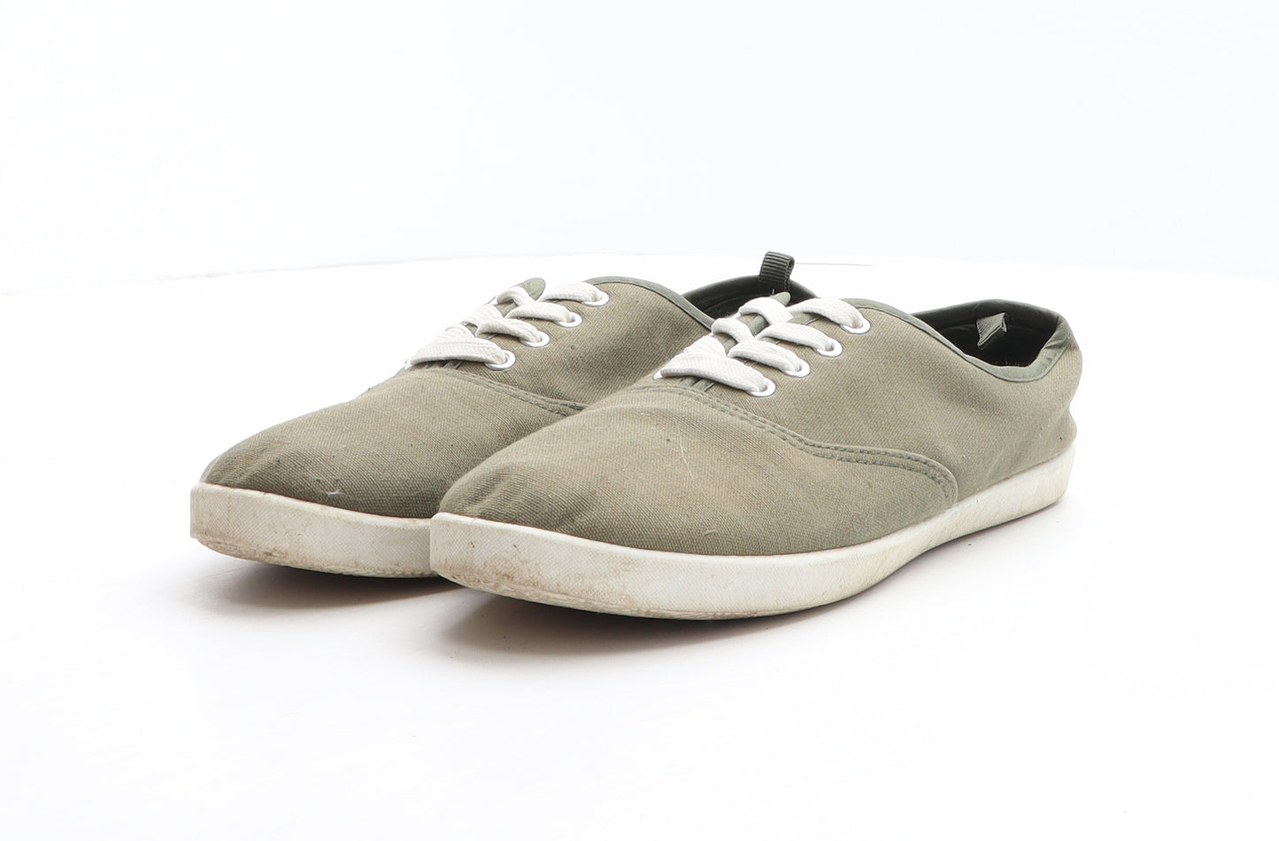 Primark Boys Green Fabric Trainer UK 6 39