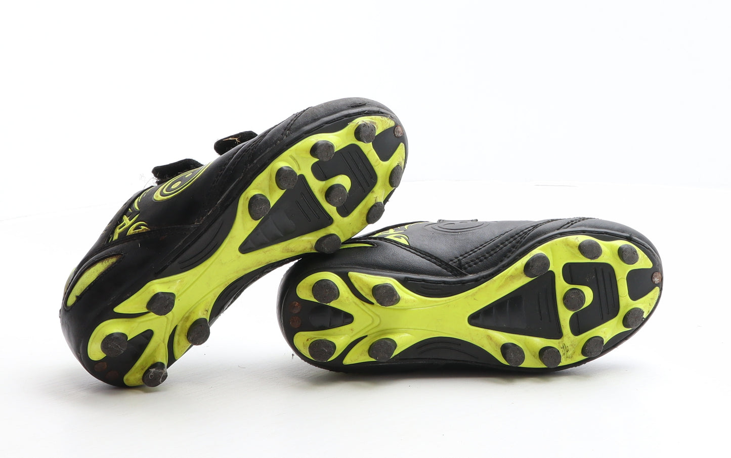 Optimum Boys Black Geometric Synthetic Trainer UK 12 31