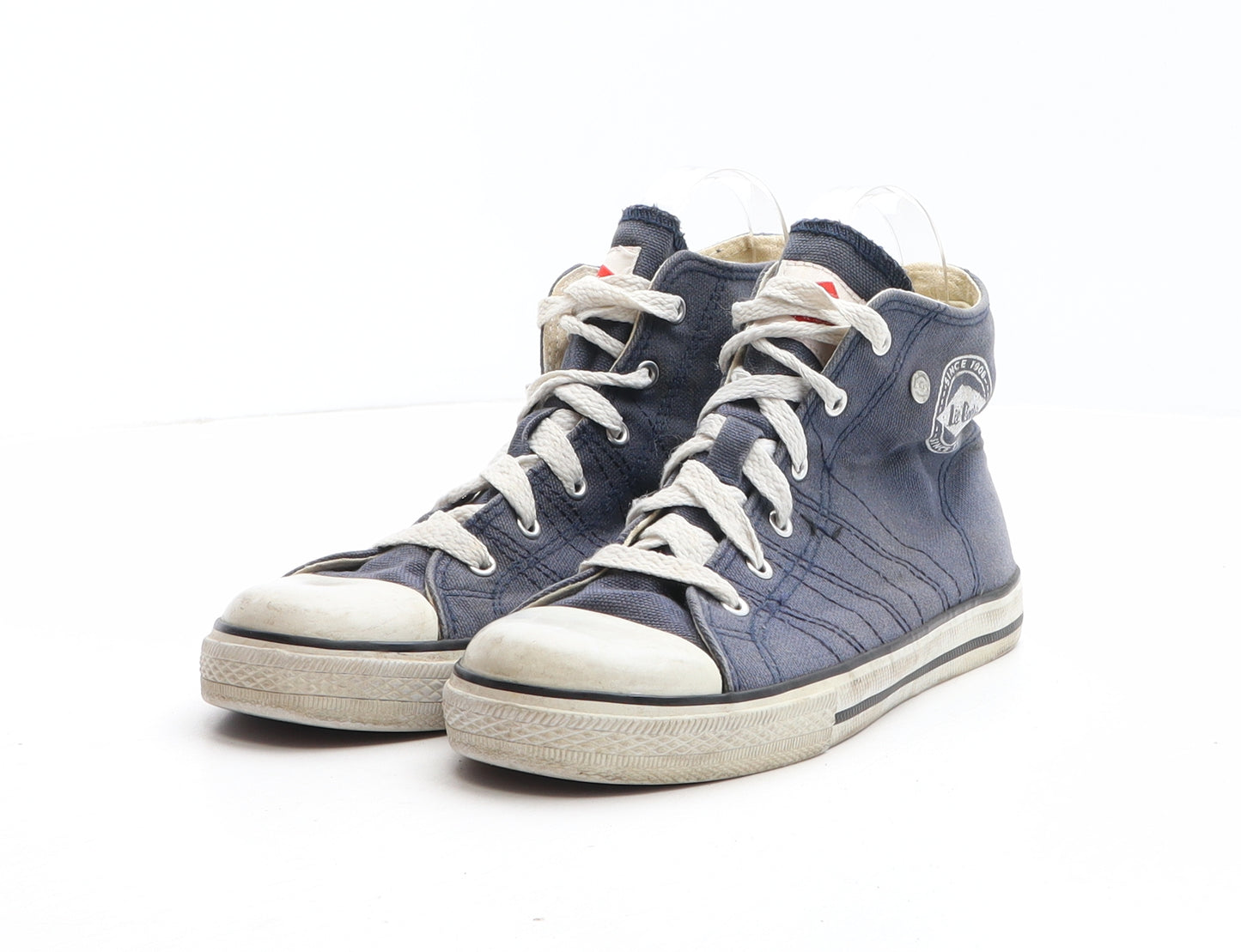 Lee Cooper Boys Blue Fabric Trainer UK 2 34