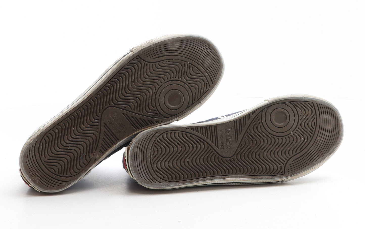 Lee Cooper Boys Blue Fabric Trainer UK 2 34