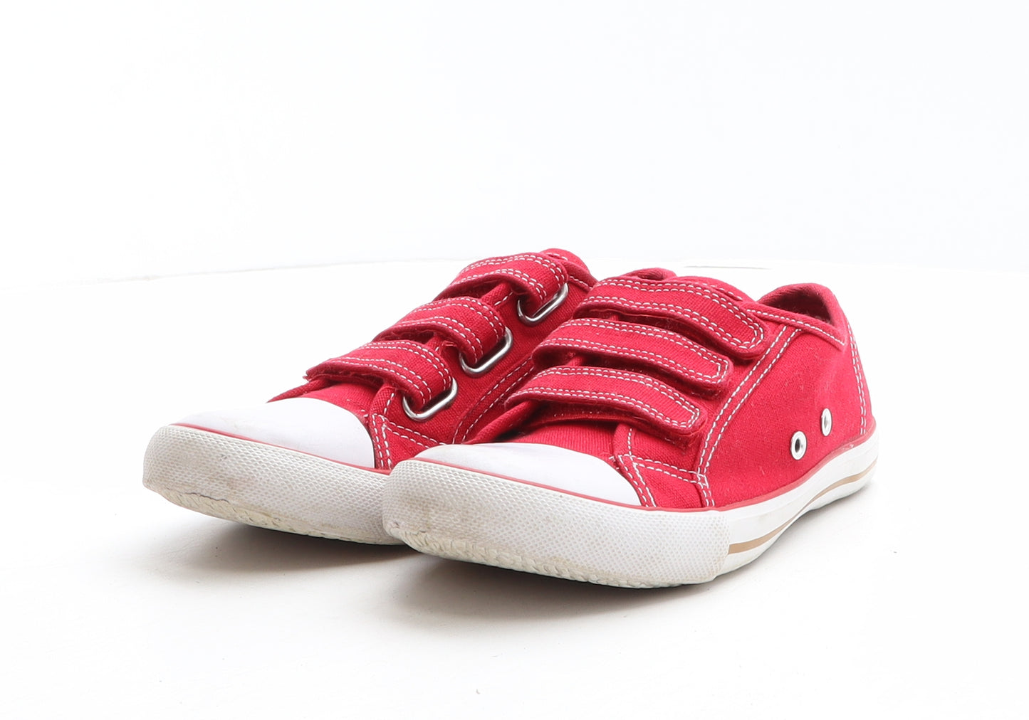 TU Boys Red Fabric Trainer UK 2