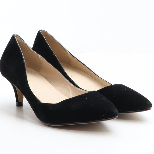 Loslandifen Womens Black Polyester Court Heel UK 6 39