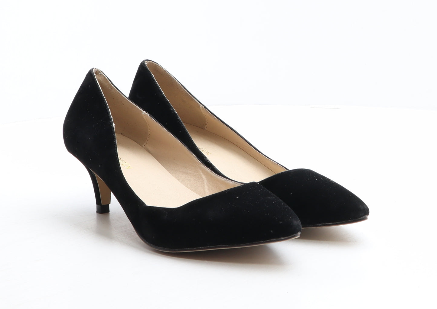 Loslandifen Womens Black Polyester Court Heel UK 6 39