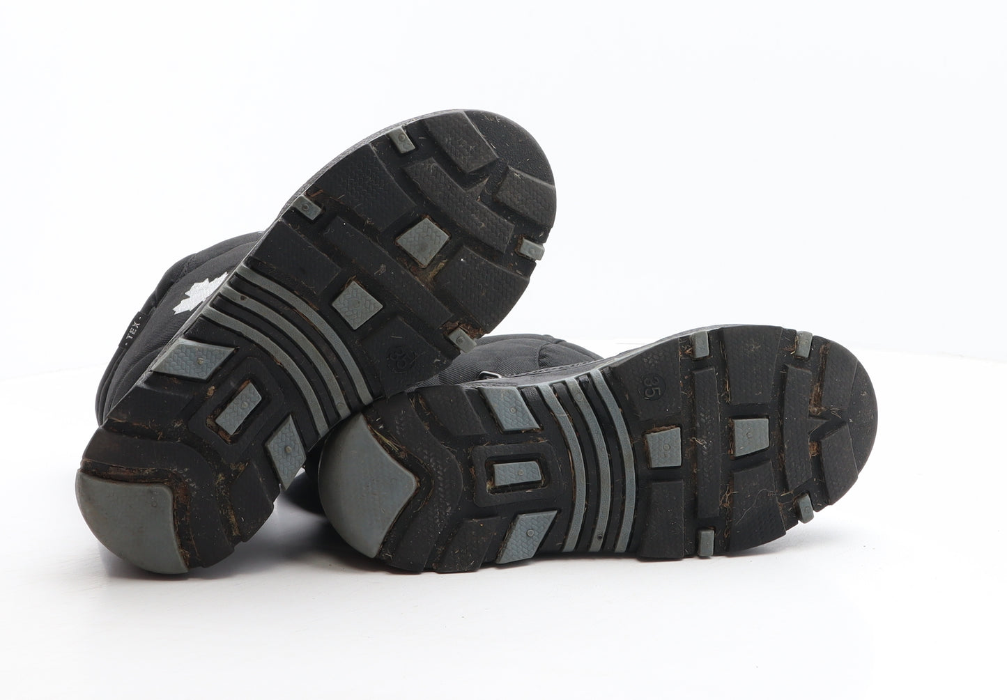 Canadians Boys Black Synthetic Snow Boot Boot UK 2.5 35