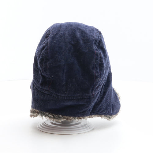 George Boys Blue Cotton Trapper Hat One Size