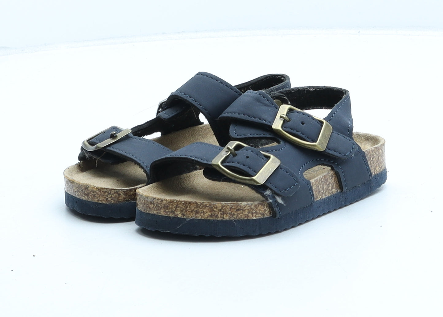 Primark Boys Black Synthetic Slip On Sandal UK 6