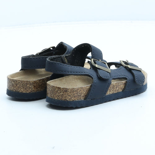 Primark Boys Black Synthetic Slip On Sandal UK 6