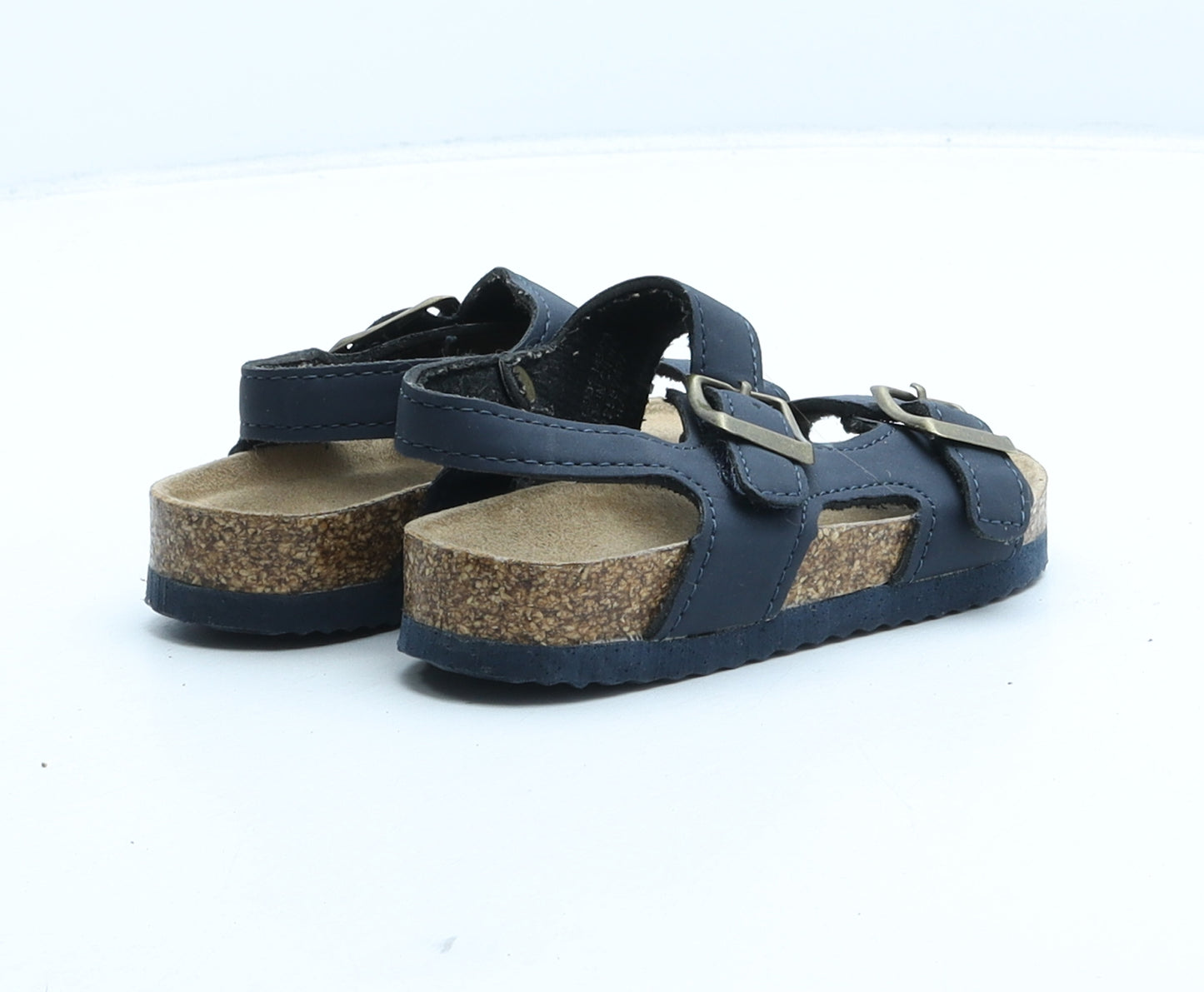 Primark Boys Black Synthetic Slip On Sandal UK 6