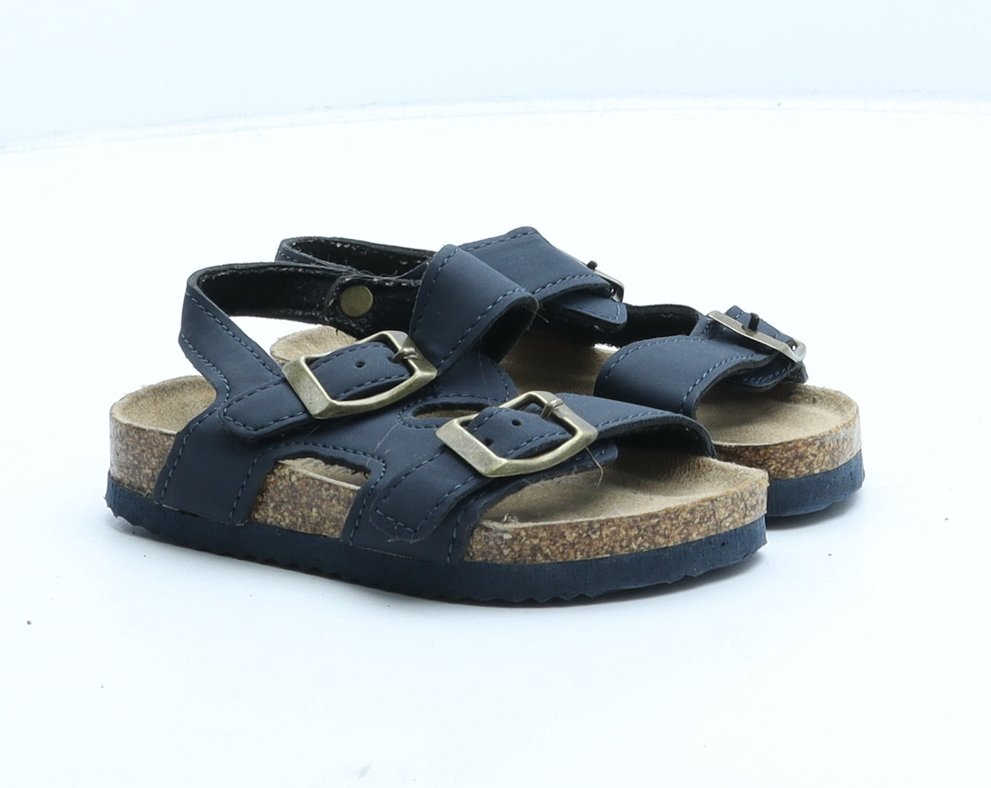 Primark Boys Black Synthetic Slip On Sandal UK 6