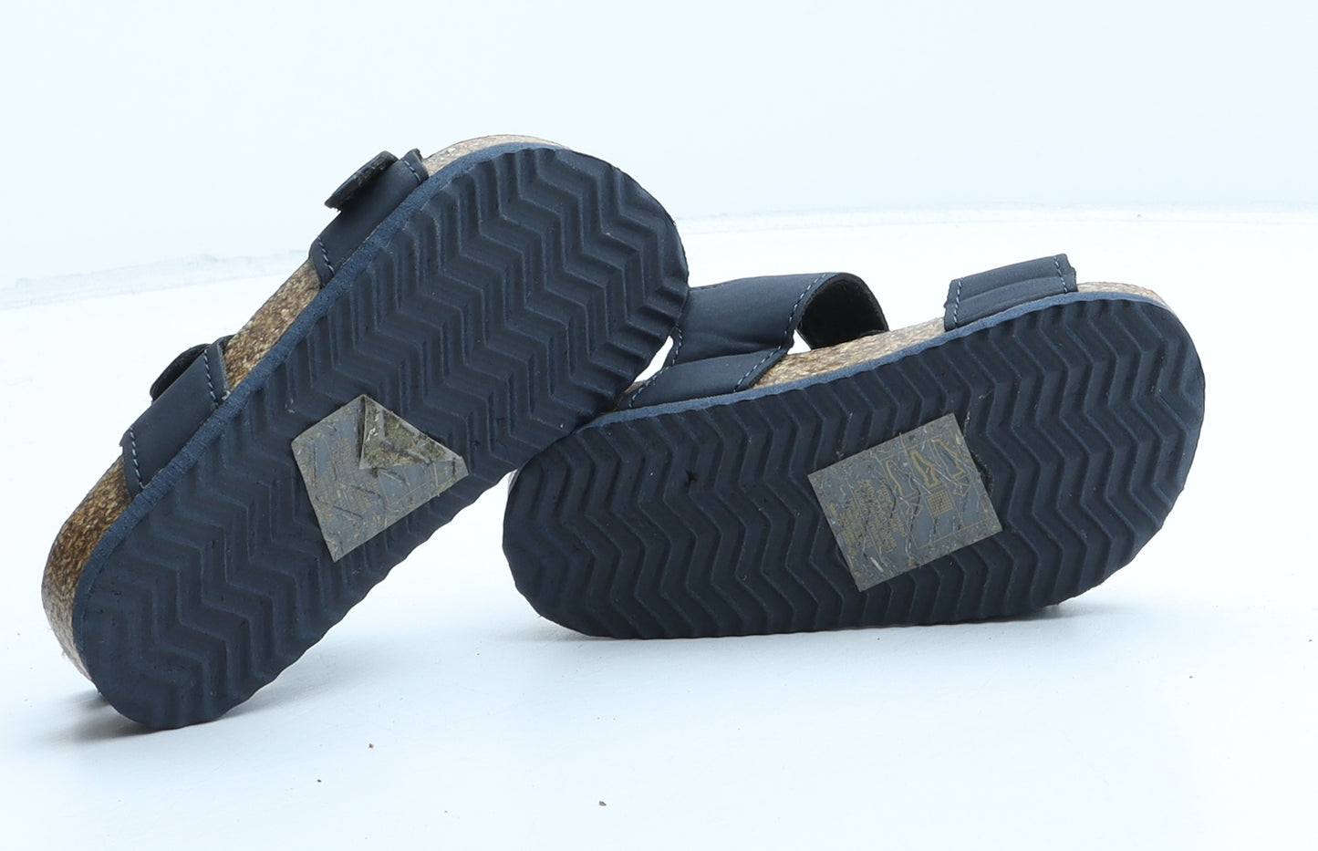 Primark Boys Black Synthetic Slip On Sandal UK 6