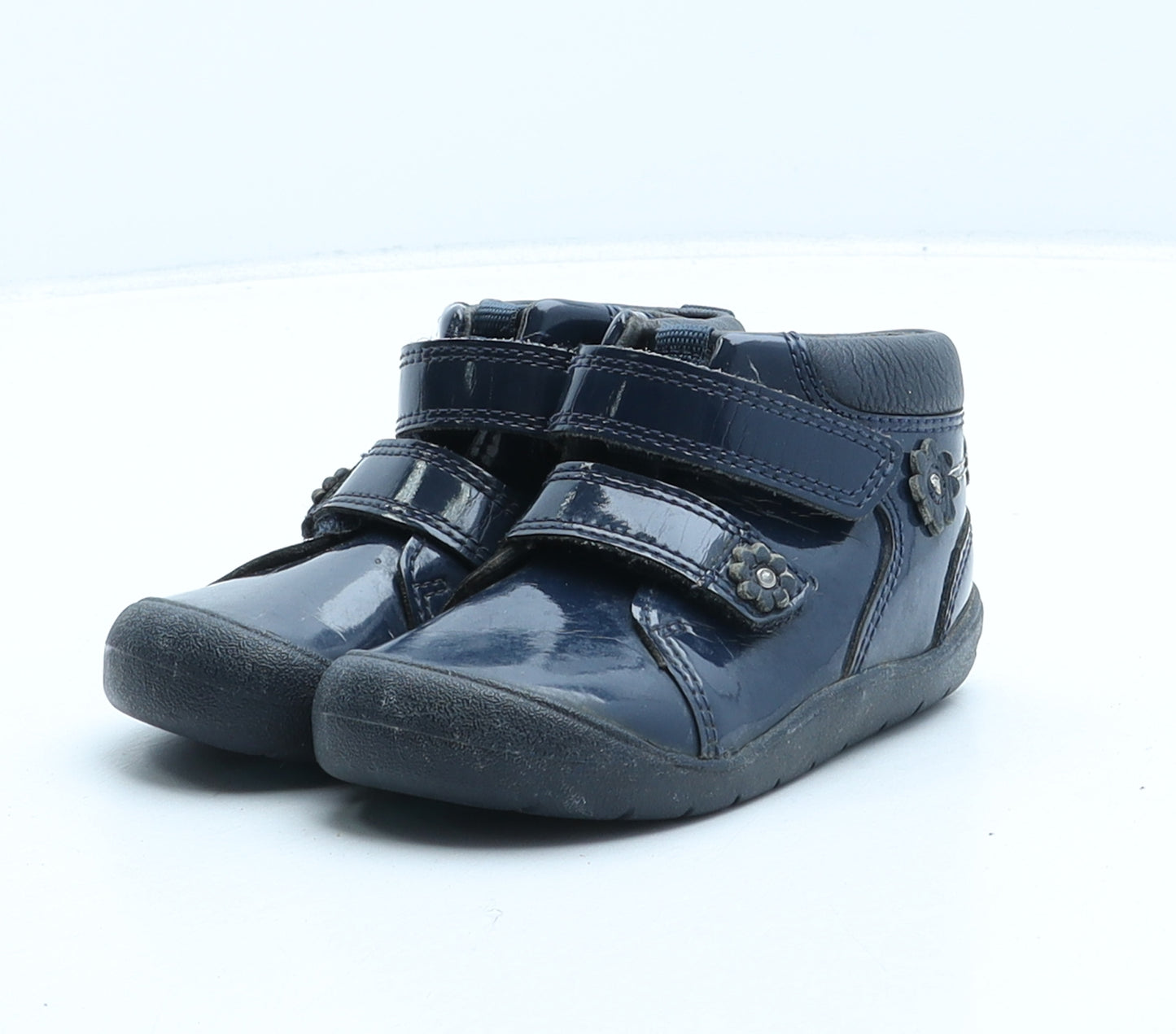 Start-Rite Girls Blue Floral Synthetic Bootie Boot UK 5
