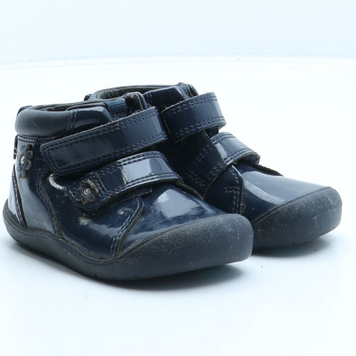 Start-Rite Girls Blue Floral Synthetic Bootie Boot UK 5