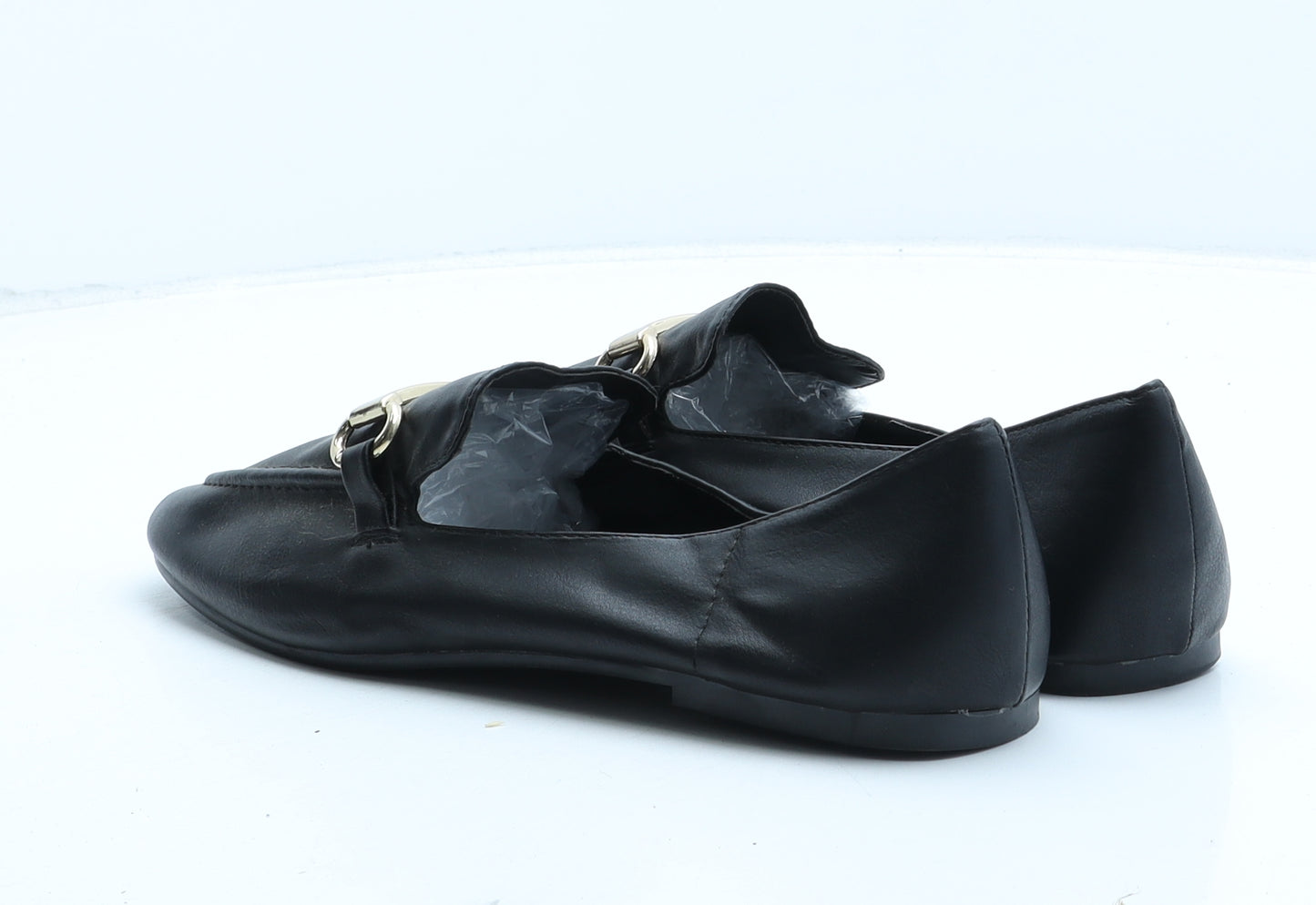 Atmosphere Womens Black Synthetic Loafer Casual UK 6