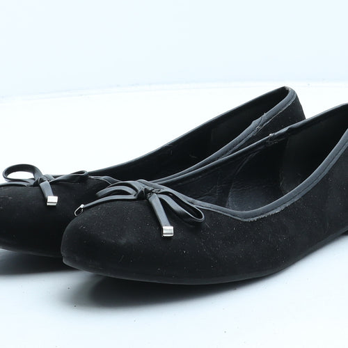 Very Womens Black Synthetic Ballet Flat UK 5