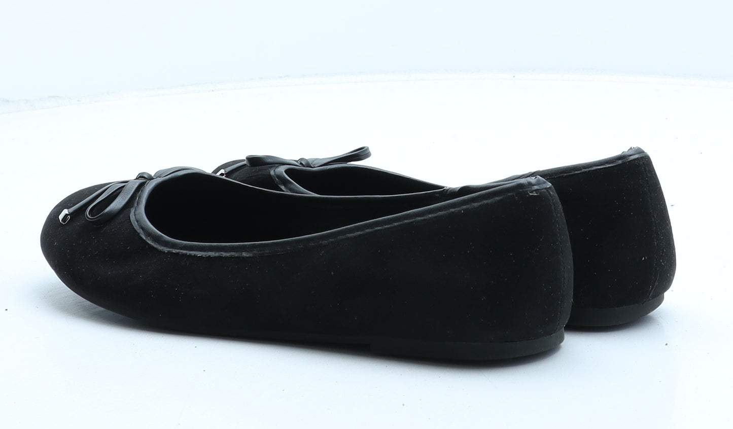 Very Womens Black Synthetic Ballet Flat UK 5