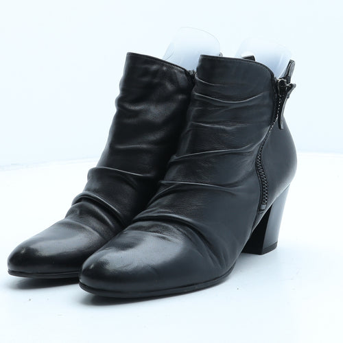 Linea Womens Black Synthetic Bootie Boot UK 3 36