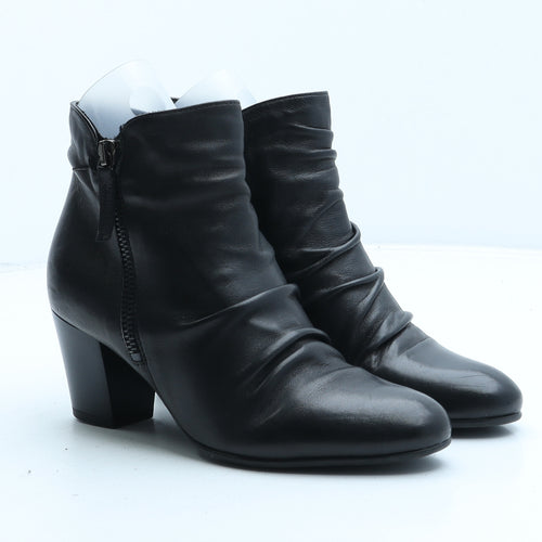 Linea Womens Black Synthetic Bootie Boot UK 3 36