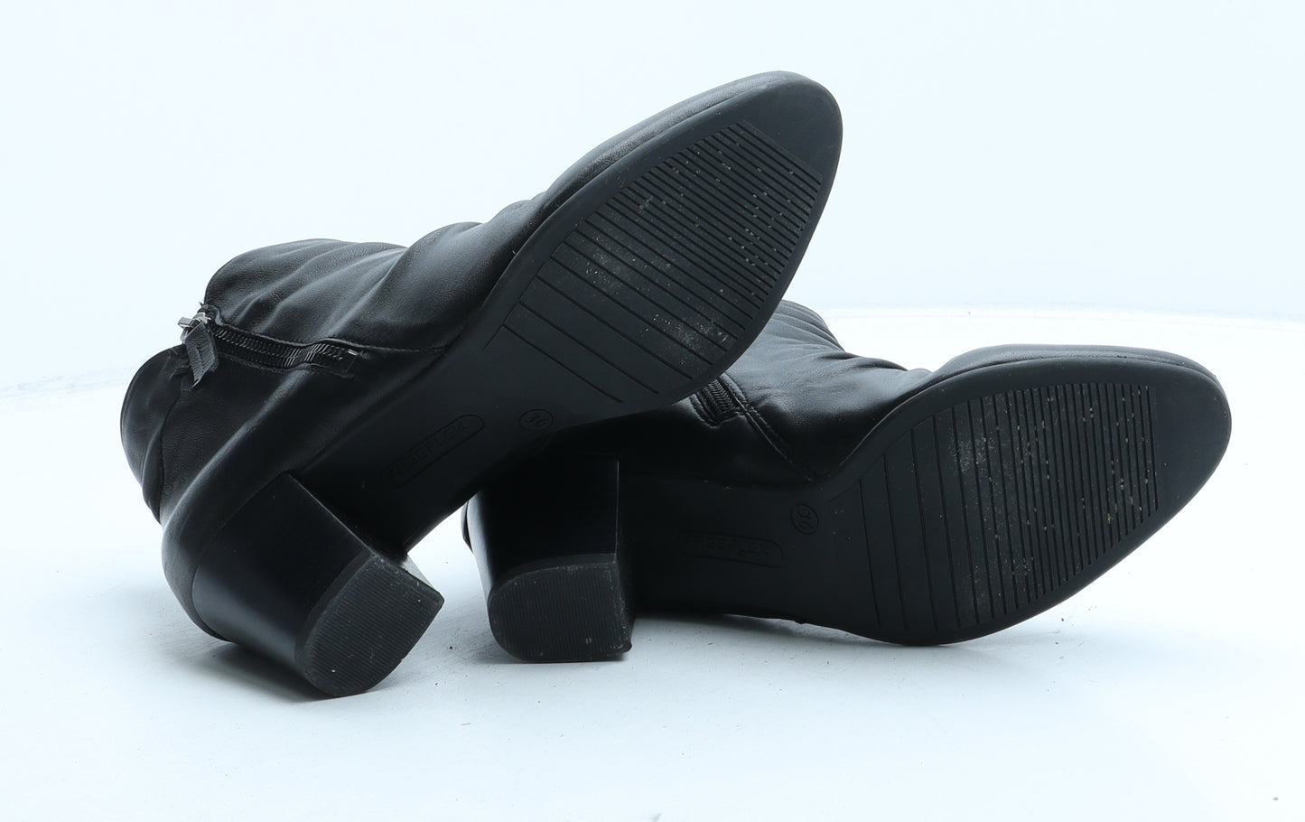 Linea Womens Black Synthetic Bootie Boot UK 3 36