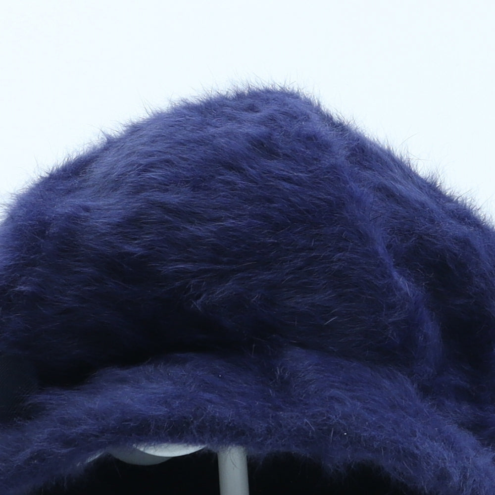 Kangol Womens Blue Angora Peaked Cap One Size