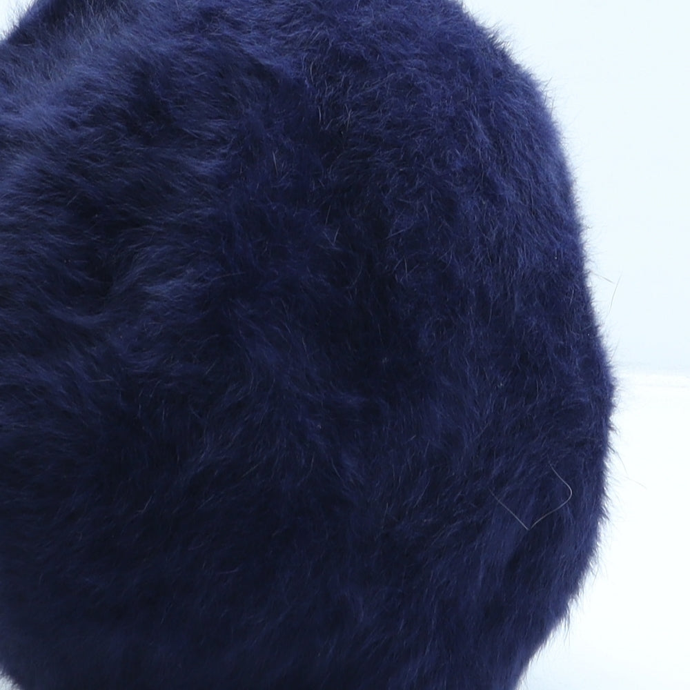 Kangol Womens Blue Angora Peaked Cap One Size