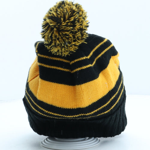O'Neill Mens Black Striped Acrylic Beanie One Size - Huddersfield Giants