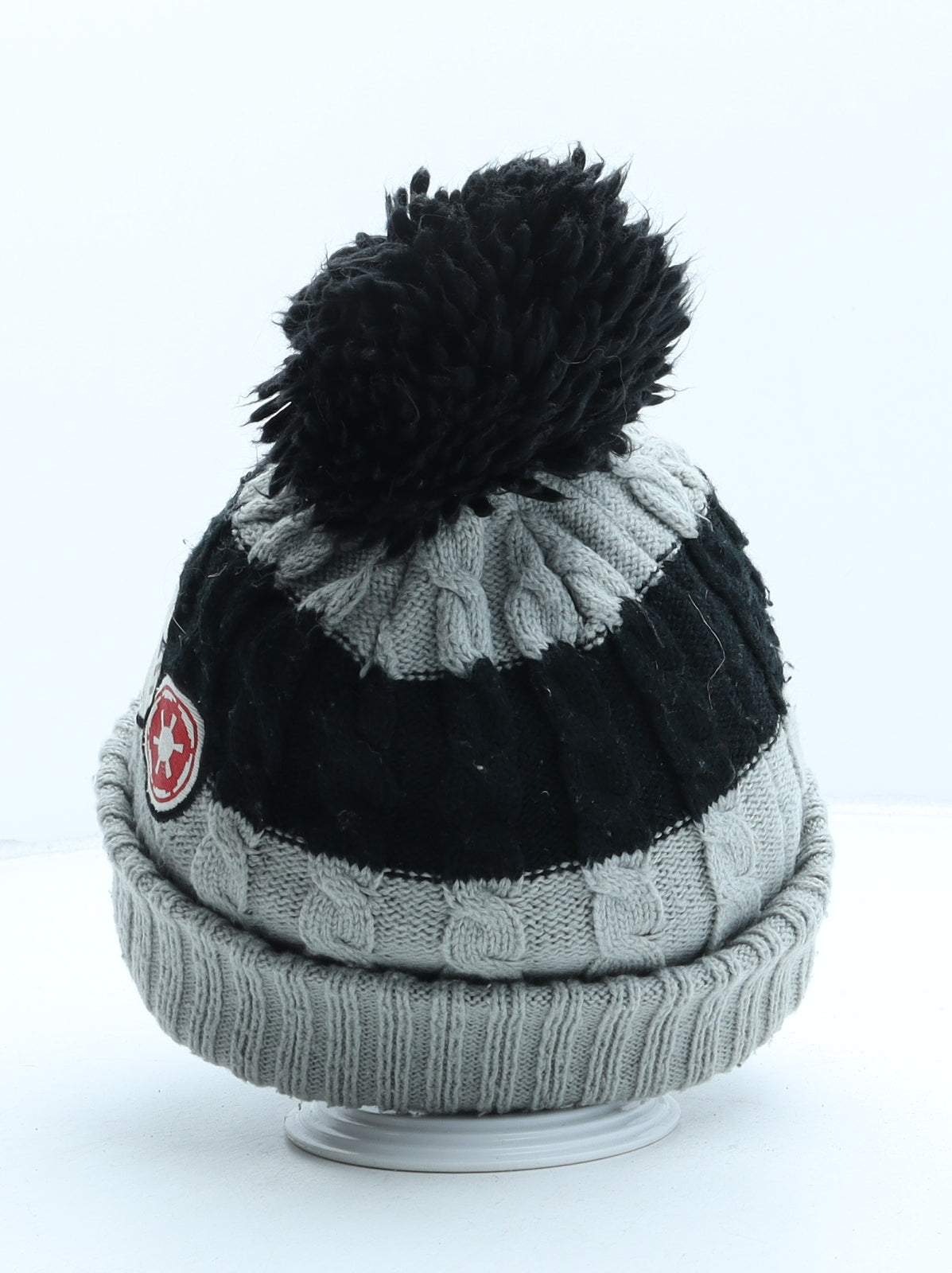 George Boys Grey Acrylic Bobble Hat One Size - Star Wars