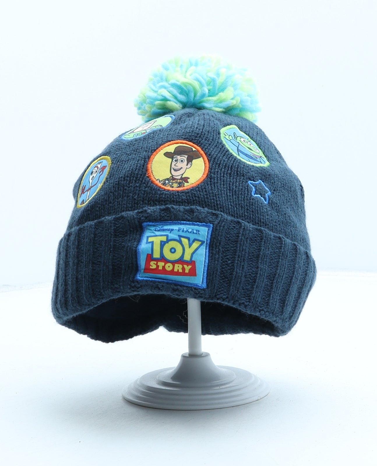 TU Boys Blue Acrylic Bobble Hat One Size - Toy Story