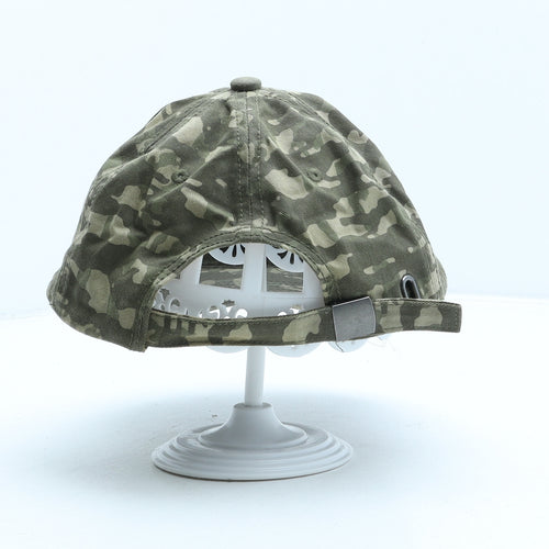 H&M Mens Green Camouflage Cotton Baseball Cap One Size