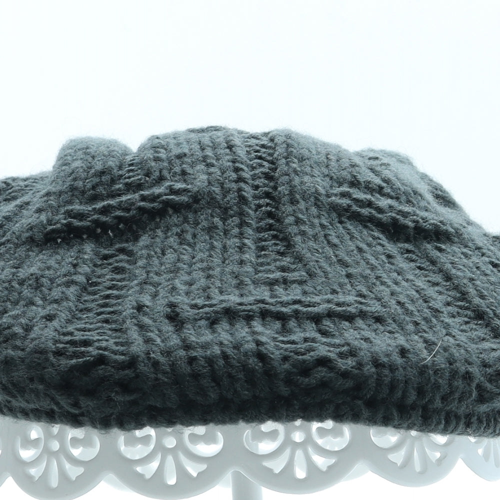 Bench Mens Grey Acrylic Flat Cap One Size - Logo