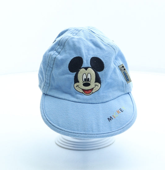 George Boys Blue Cotton Baseball Cap Size S - Mickey Mouse