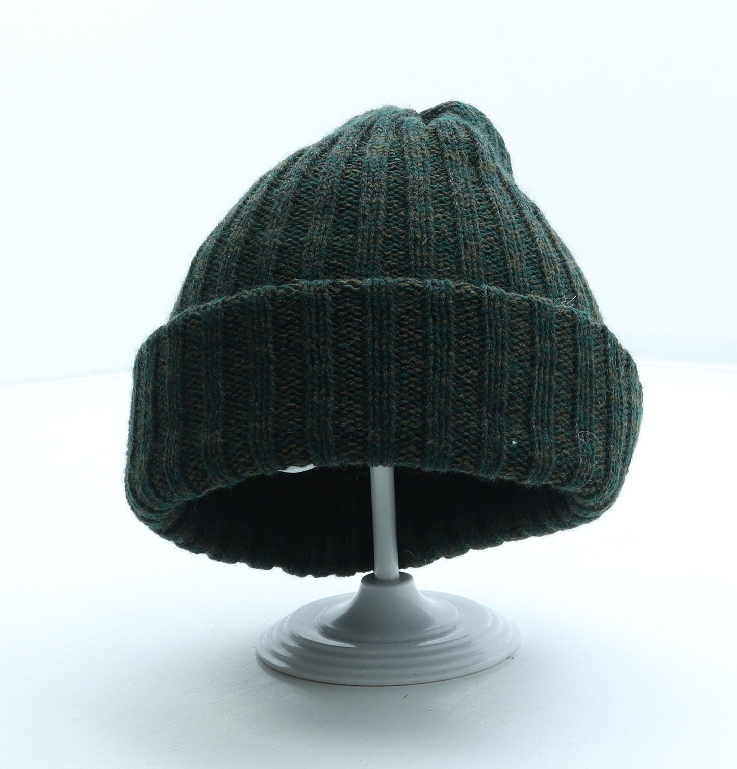 Made in England Mens Green Acrylic Beanie One Size