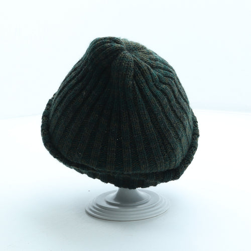 Made in England Mens Green Acrylic Beanie One Size