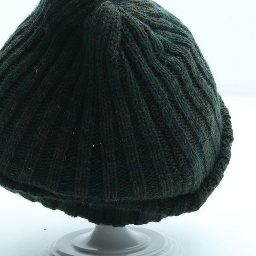 Made in England Mens Green Acrylic Beanie One Size