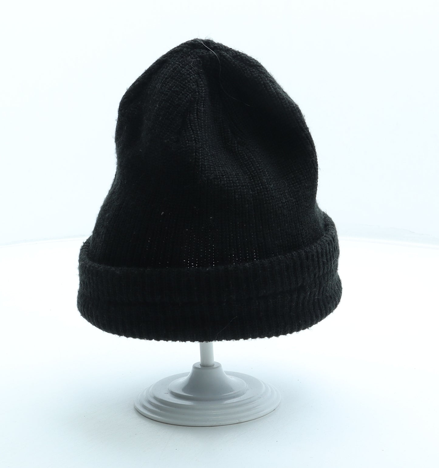 Lacoste Mens Black Acrylic Beanie One Size - Logo