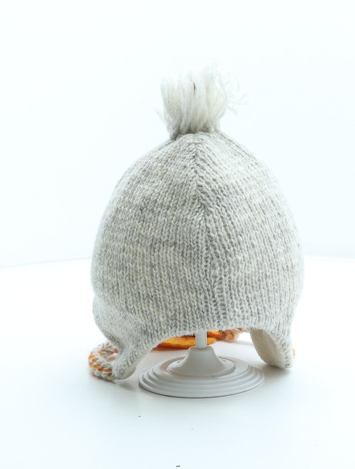Pachamamita Womens Beige Wool Bonnet One Size - Duck