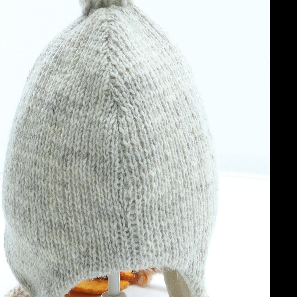 Pachamamita Womens Beige Wool Bonnet One Size - Duck