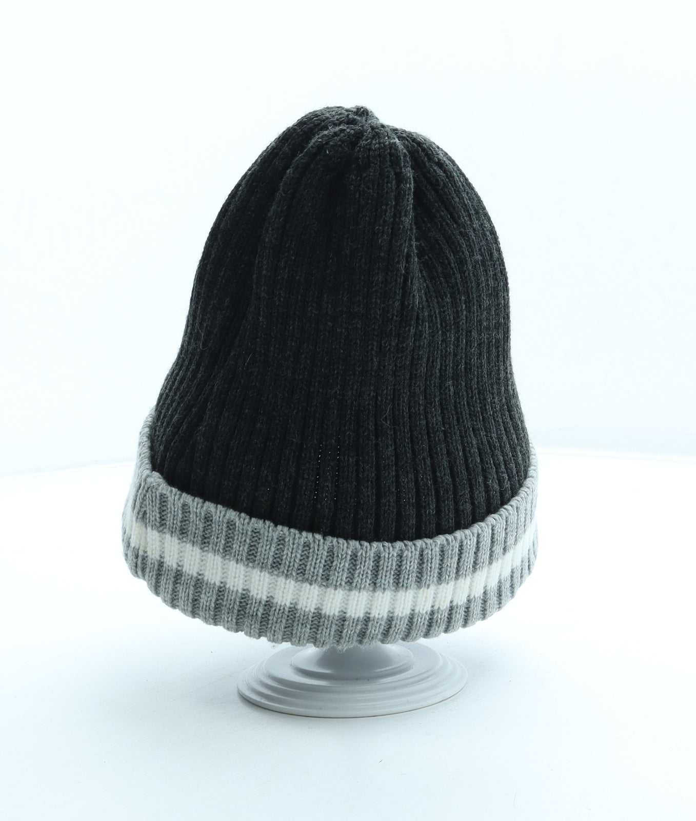 Primark Mens Grey Acrylic Beanie One Size