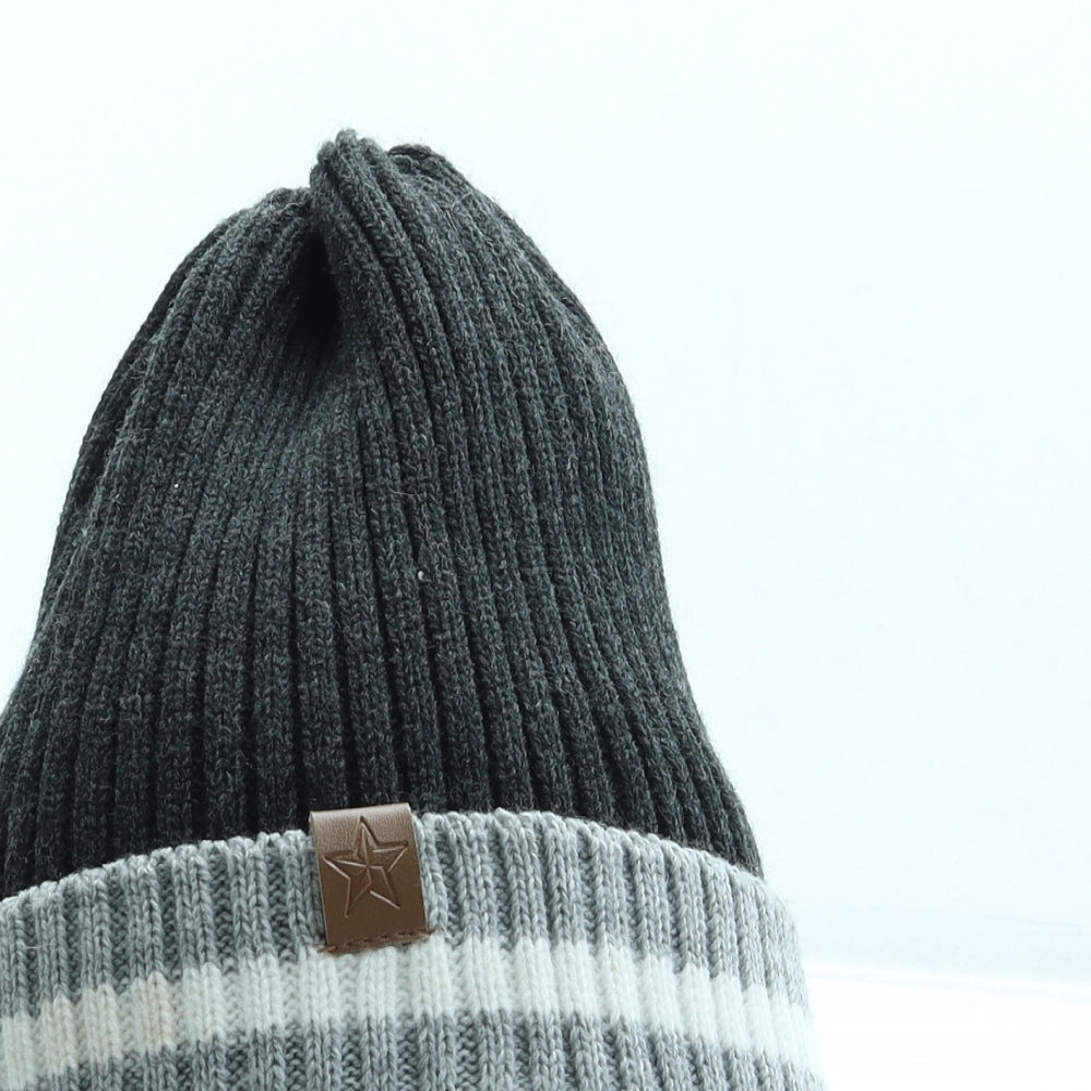 Primark Mens Grey Acrylic Beanie One Size