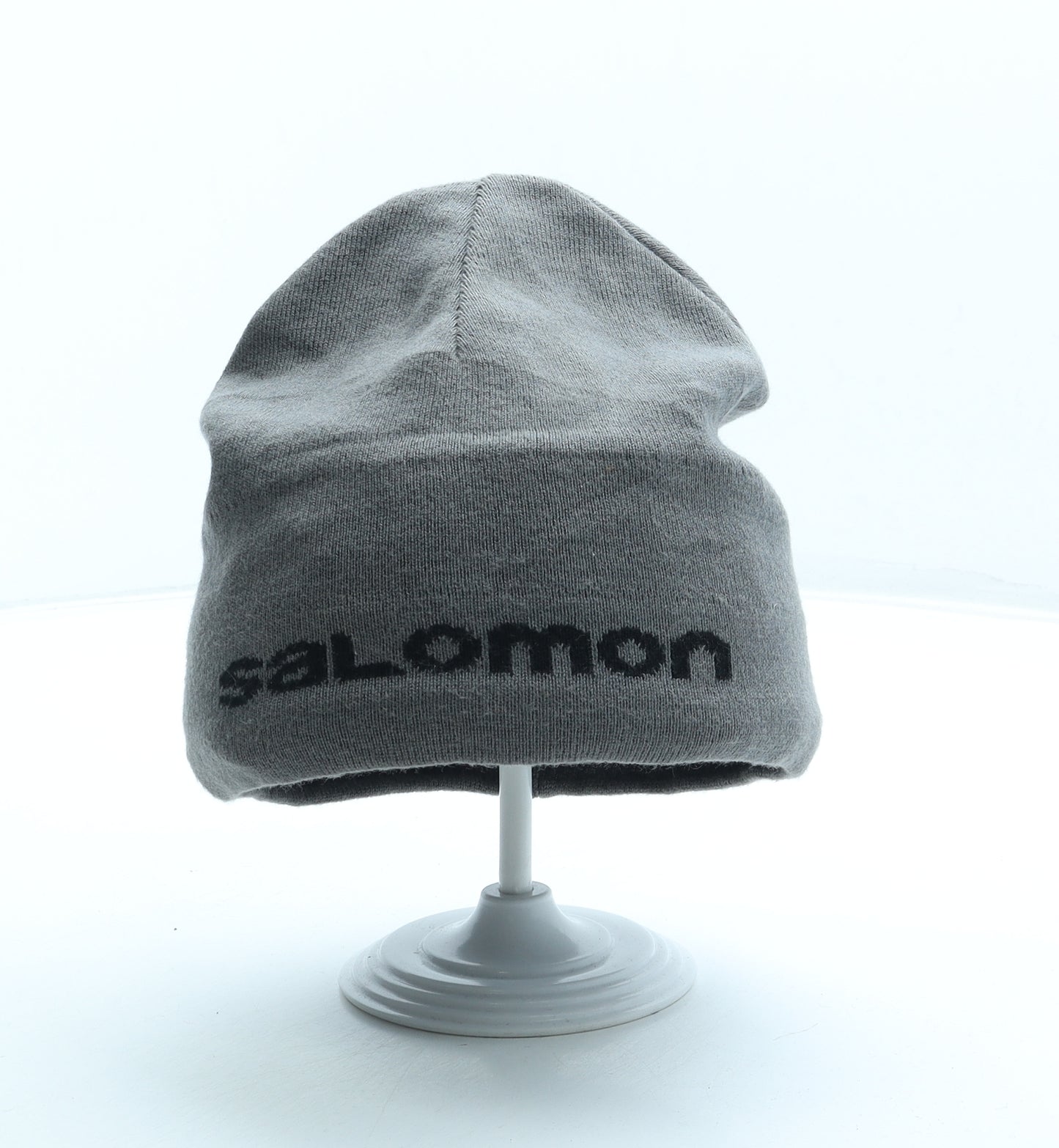Salomon Mens Grey Acrylic Beanie One Size