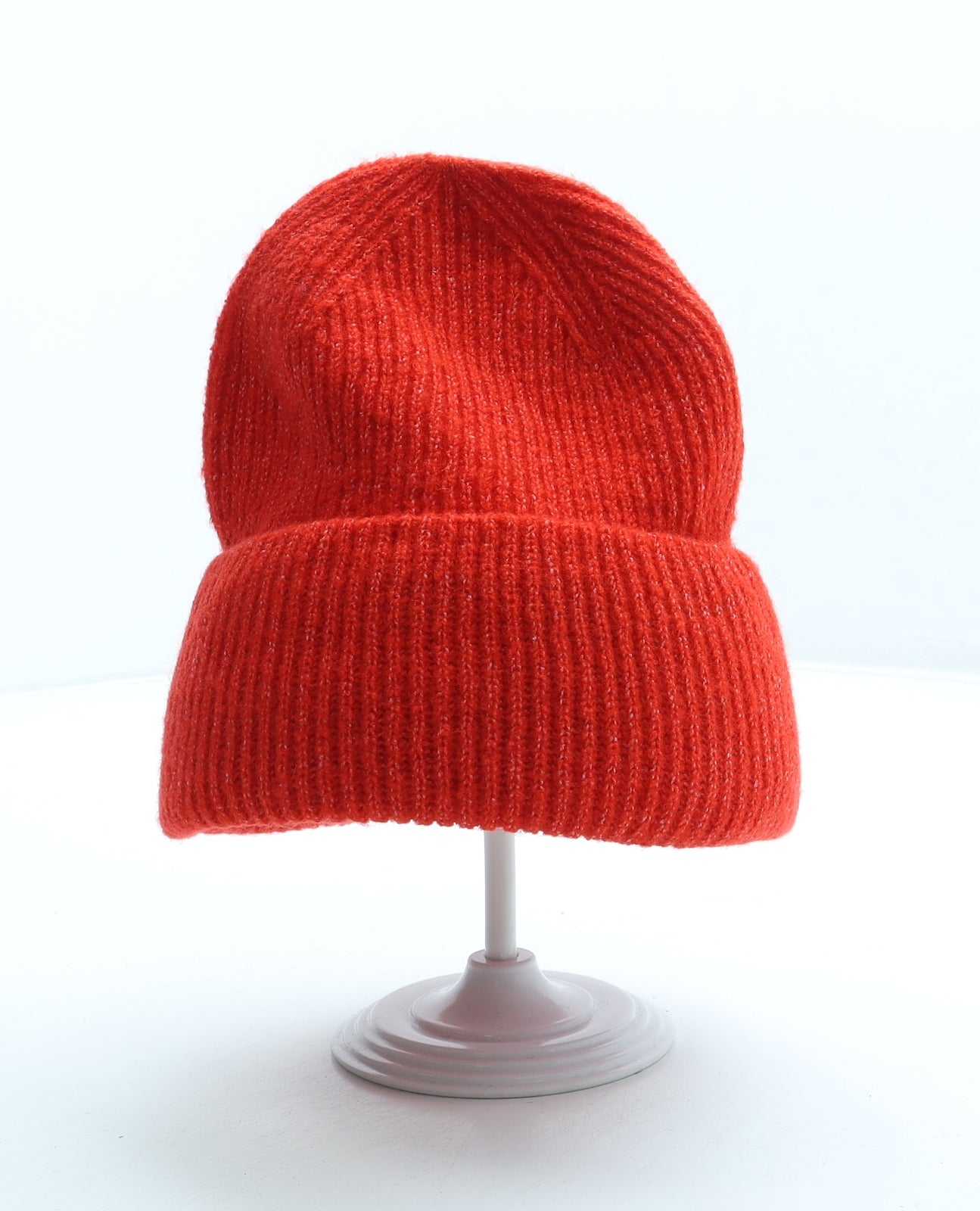 Marks and Spencer Womens Red Acrylic Beanie One Size