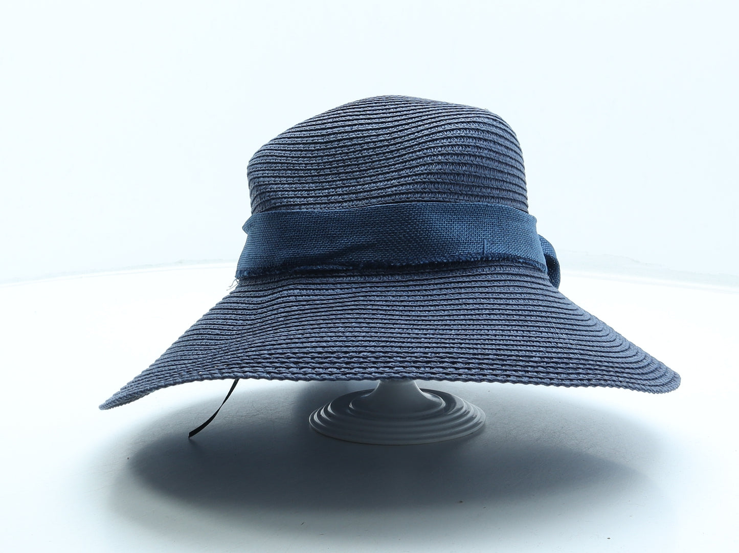 Preworn Womens Blue Paper Panama Hat One Size