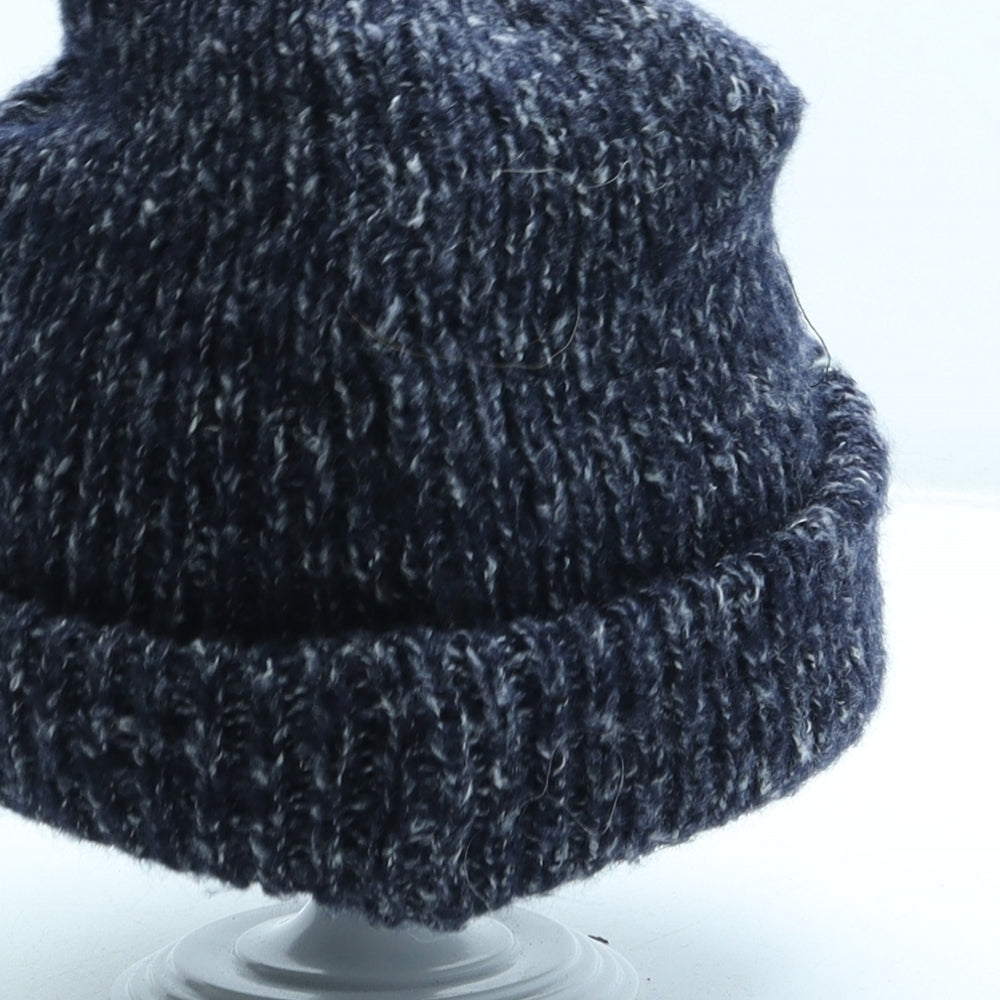 Ankh & Eye Mens Blue Acrylic Beanie One Size