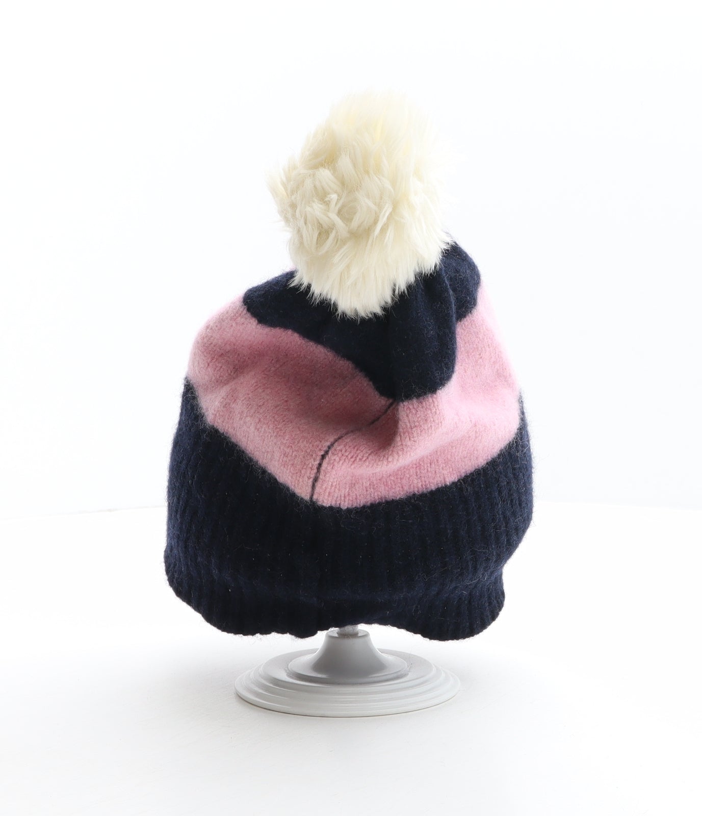 Wills Womens Multicoloured Striped Acrylic Bobble Hat One Size