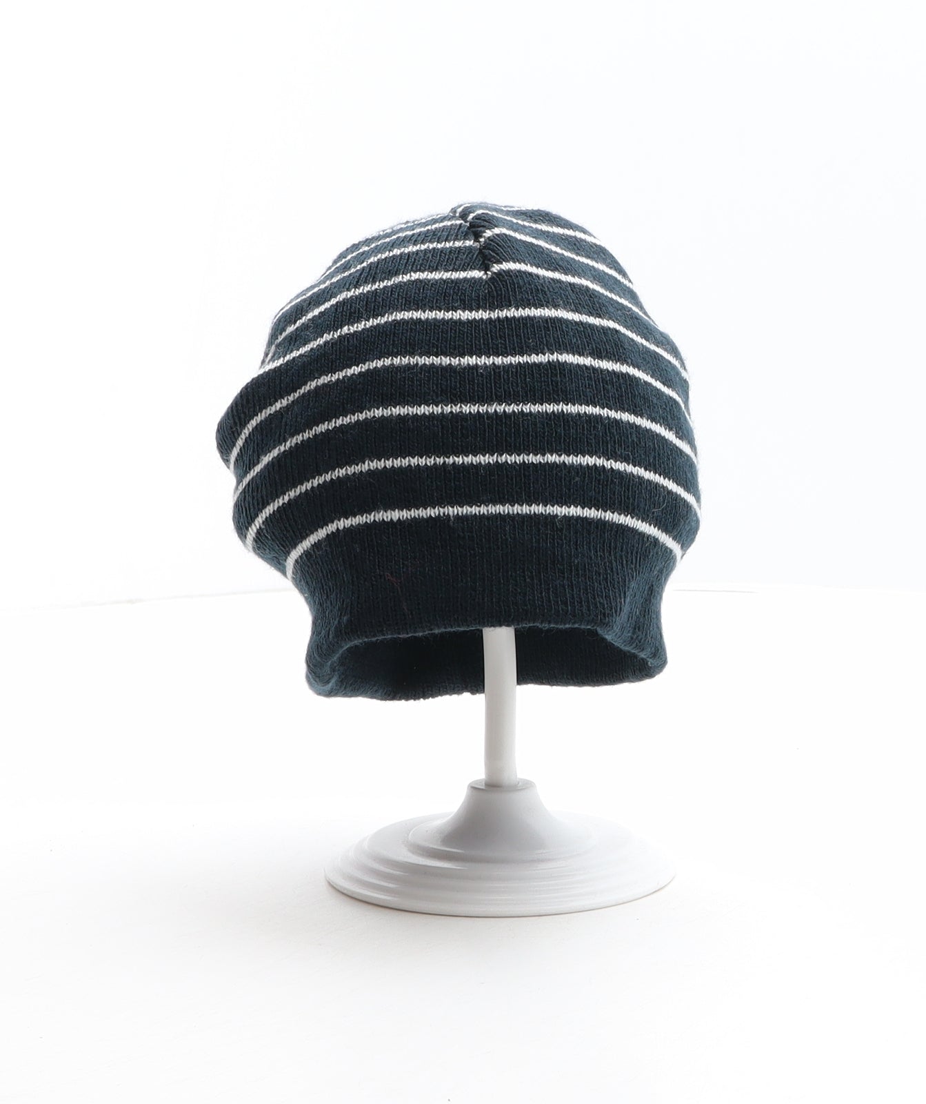 Pep&Co Boys Blue Striped Acrylic Beanie One Size