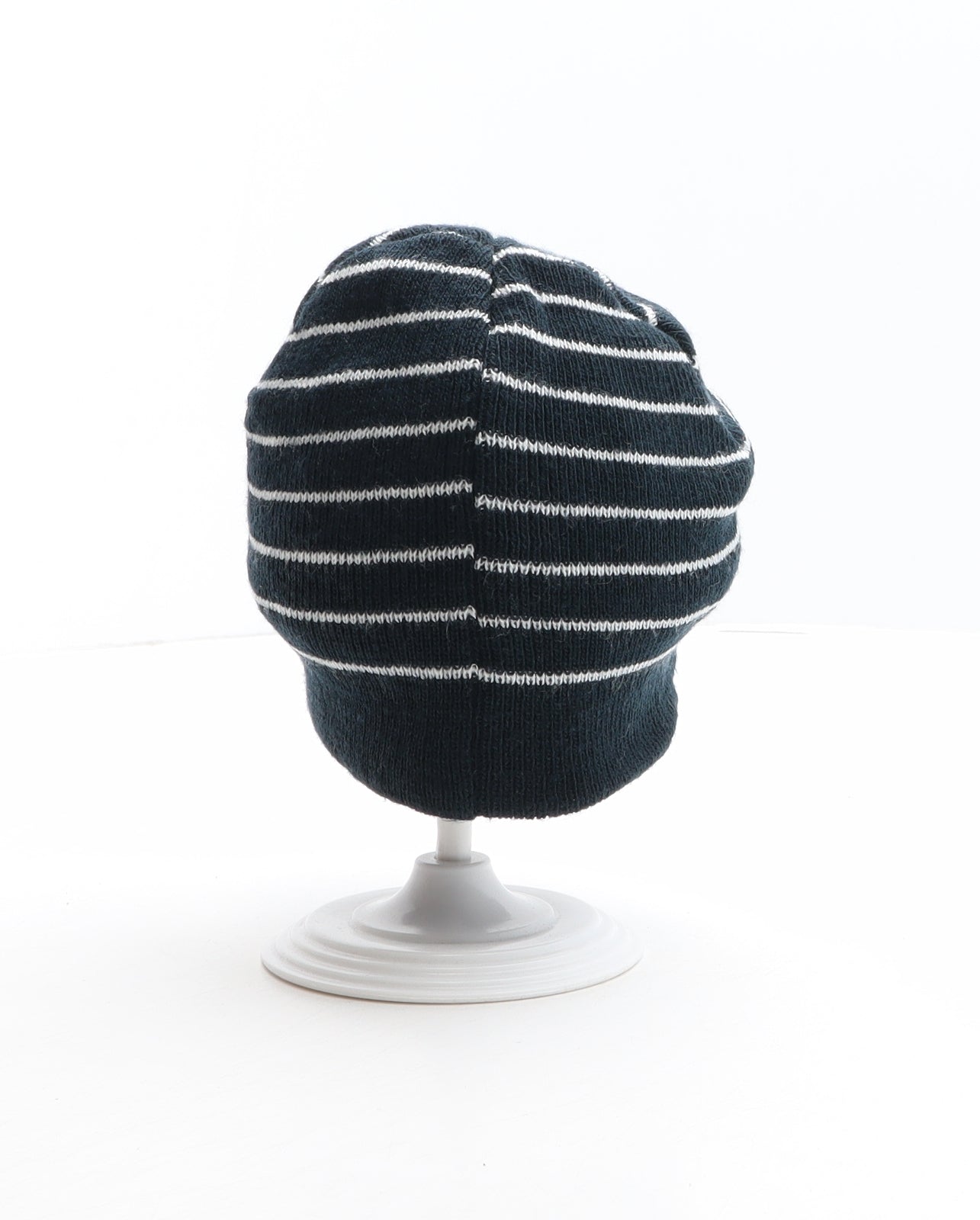 Pep&Co Boys Blue Striped Acrylic Beanie One Size