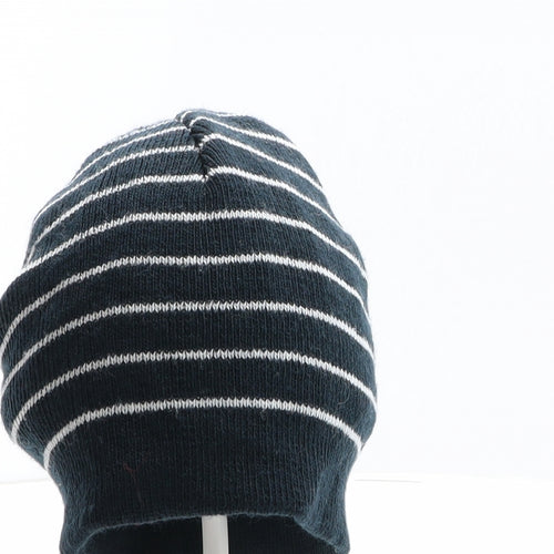 Pep&Co Boys Blue Striped Acrylic Beanie One Size