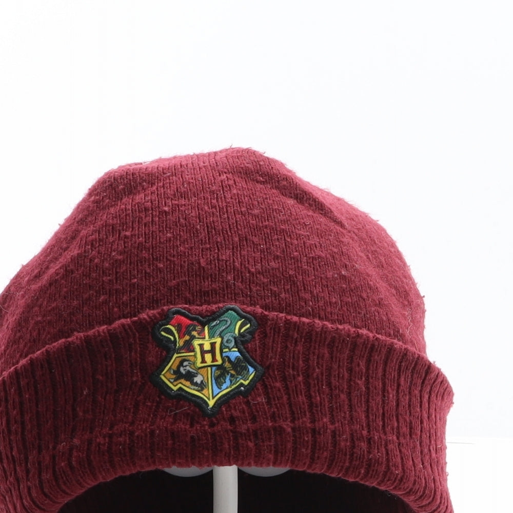 George Boys Red Acrylic Beanie One Size - Harry Potter Hogwarts